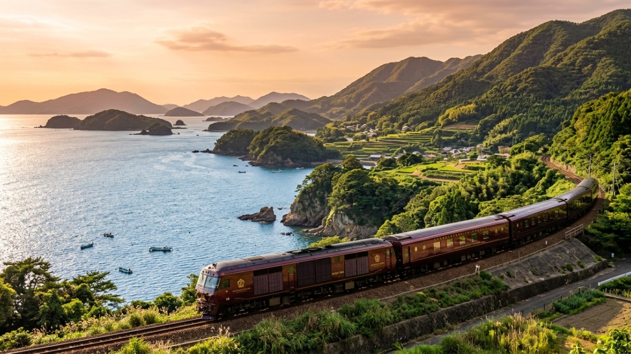 Artesanato, tecnologia e hospitalidade japonesa se fundem em um único vagão em movimento