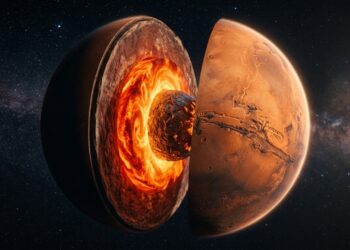 Marte tem um oceano de magma escondido e isso muda tudo que sabíamos sobre o planeta