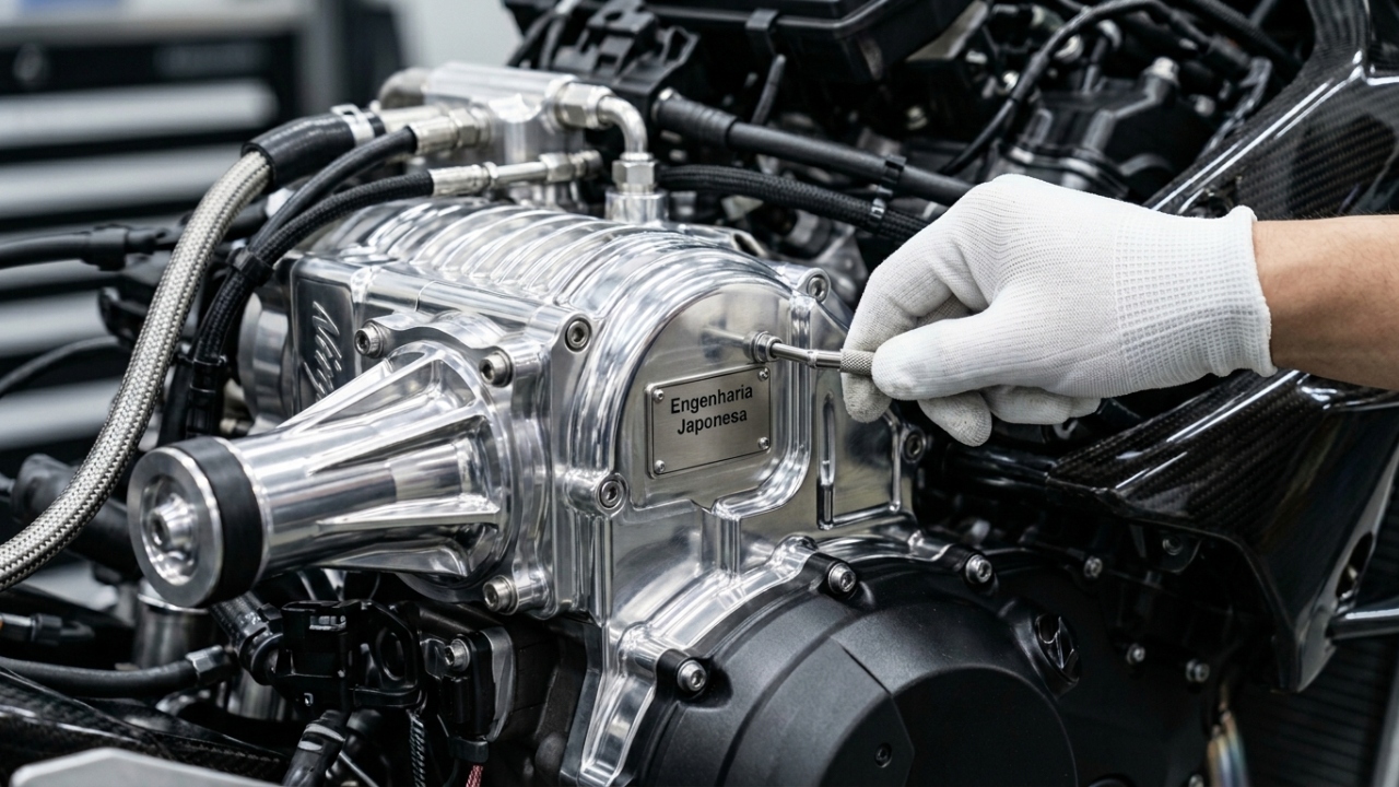 Com motores de 300 cavalos e montagem manual em Akashi, a fabricação de motos superesportivas une robótica e arte, desafiando os limites da física