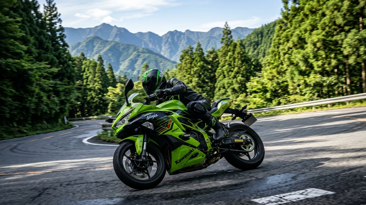 Acelerando até 10 mil giros com um motor bicilíndrico de 51 cavalos, a leve esportiva japonesa de 171 quilos transforma o trânsito diário em uma verdadeira pista de corrida