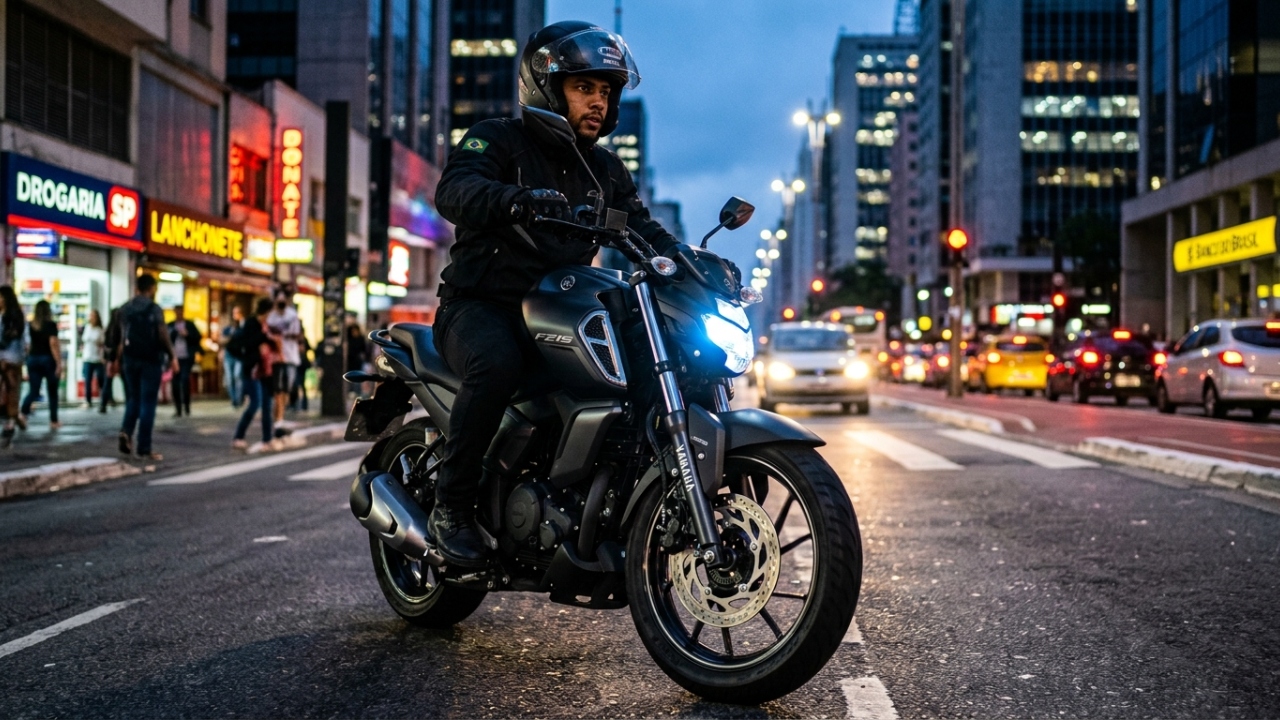 Ostentando freio ABS de série e farol com projetor de LED, a agressiva moto de 150 cilindradas da gigante japonesa consome apenas 1 litro a cada 45 km rodados nas capitais em 2026