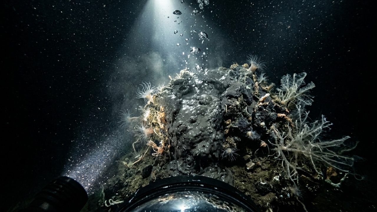 Geólogos mapeiam vulcão de lama submarino gigante e descobrem ecossistema bizarro a prosperar na escuridão