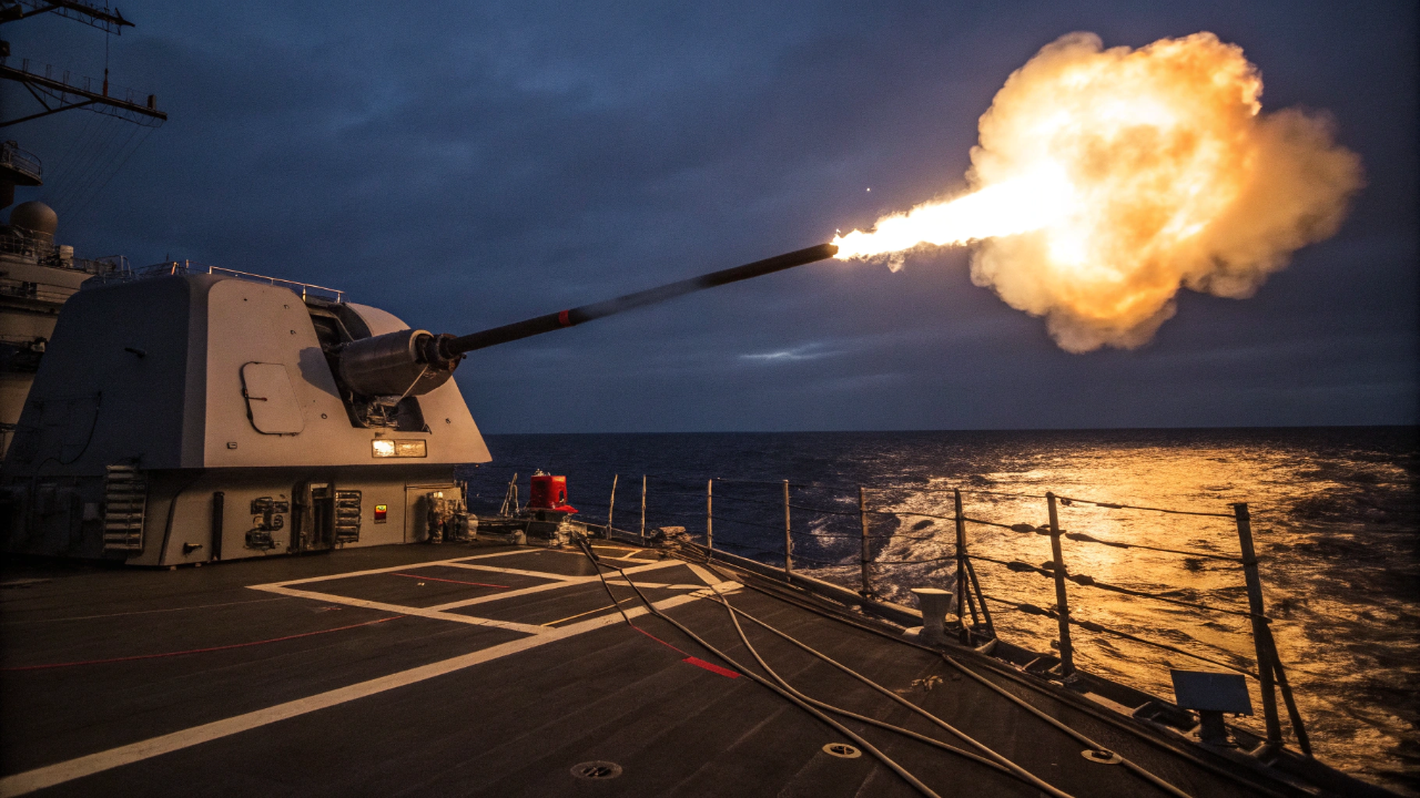 O robô cilíndrico que dispara 4.500 tiros por minuto e protege navios de guerra sozinho