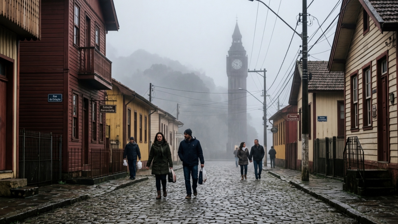 Com sua arquitetura inglesa de 1867 e neblina constante, a vila ferroviária em Santo André tornou-se o maior museu tecnológico a céu aberto de São Paulo
