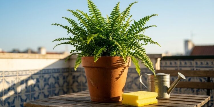 Colocar uma simples esponja de cozinha no fundo do vaso retém a umidade exata e faz suas plantas sobreviverem até 15 dias sozinhas