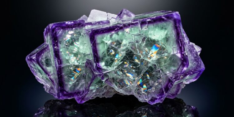 Esqueça o vidro comum, pois esta gema brilha sob luz ultravioleta e é vital para lentes de precisão, sendo o arco-íris da geologia