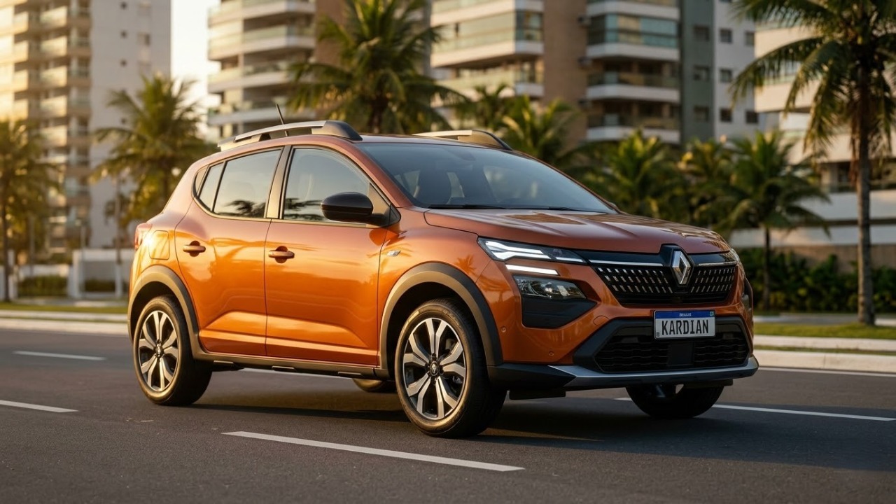 Equipado com motor turbo de 125 cavalos e câmbio de dupla embreagem, o novo Renault Kardian entrega consumo de 13 quilômetros por litro e custa a partir de 112 mil reais para desafiar os líderes do mercado