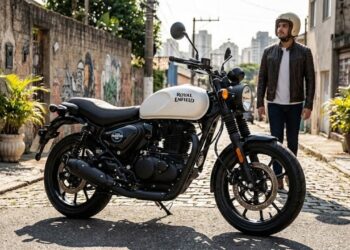 Com design clássico inglês e preço surpreendente abaixo dos 20 mil reais, a nova Royal Enfield Hunter 350 virou a maior dor de cabeça da Honda ao entregar luxo e economia nas cidades