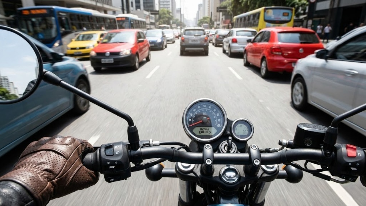 Com design clássico inglês e preço surpreendente abaixo dos 20 mil reais, a nova Royal Enfield Hunter 350 virou a maior dor de cabeça da Honda ao entregar luxo e economia nas cidades