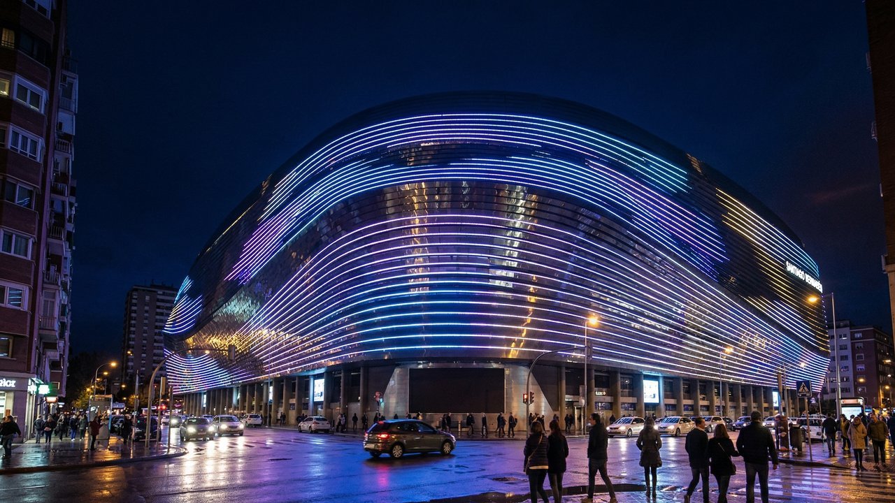 Com custo superior a 1 bilhão de euros e gramado retrátil, o novo Santiago Bernabéu virou a arena multiuso mais tecnológica e lucrativa da Europa