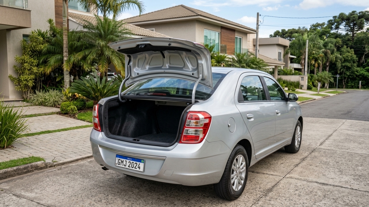Garantindo um porta-malas colossal de 563 litros e mecânica de manutenção simples, o espaçoso sedã americano acomoda a bagagem de toda a família por menos de 50 mil reais