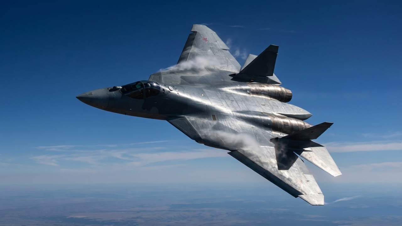Com empuxo vetorado e tecnologia stealth de quinta geração, o caça russo Sukhoi SU-57 Felon, de US$ 110 milhões, desafia a supremacia aérea mundial