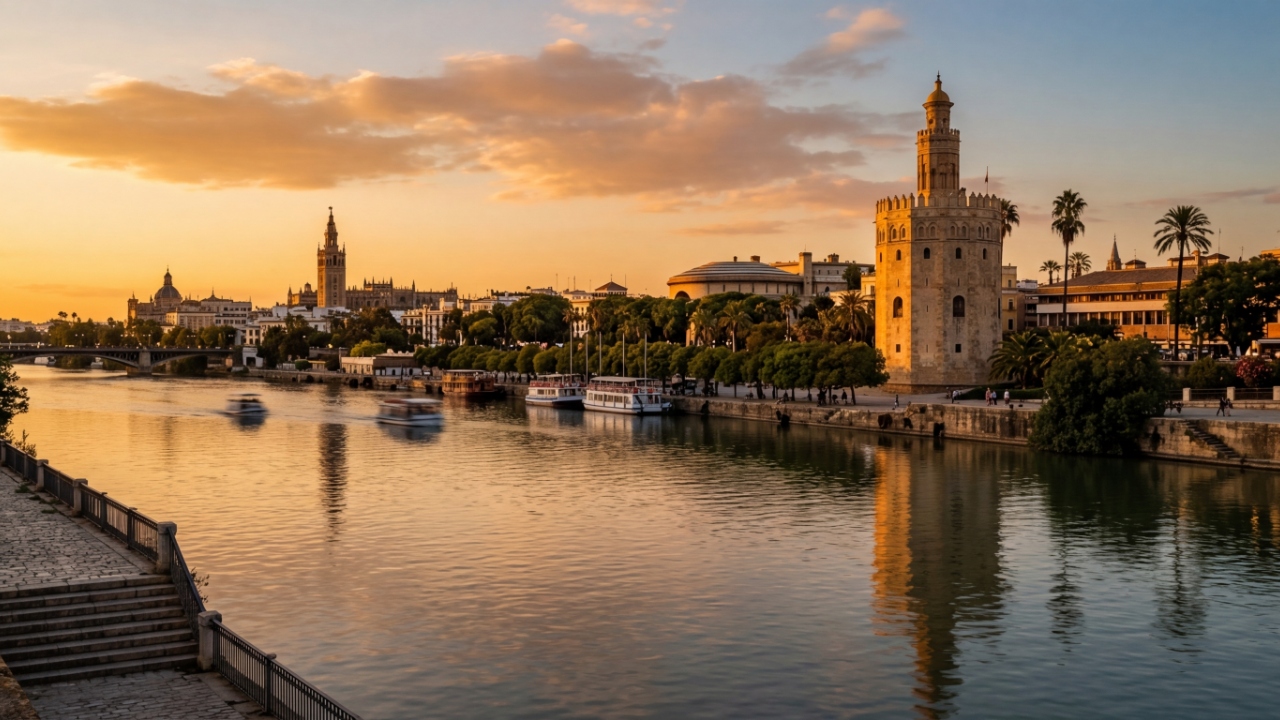 Com sua estrutura dodecagonal de 1220 e 36 metros de altura, a torre militar virou o maior símbolo defensivo e o cartão-postal de Sevilha na Espanha
