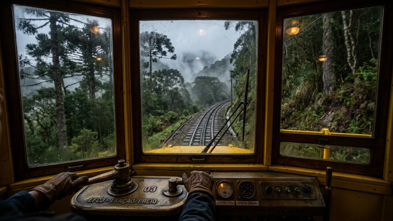 A 1.700 metros de altitude, o trem histórico que sobe 47 quilômetros de serra e leva à cidade mais alta do Brasil
