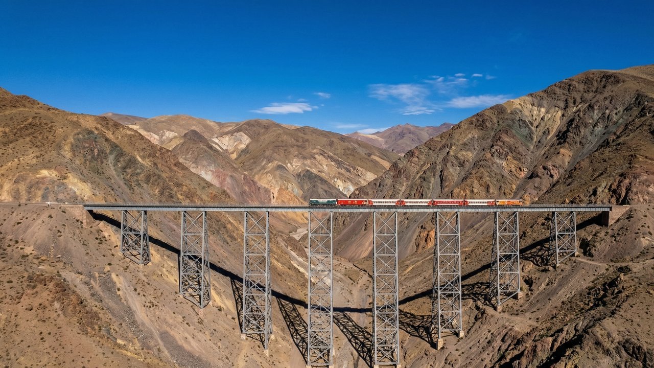 Com seus trilhos a 4.220 metros de altitude nos Andes, o Trem das Nuvens, de 1921, virou o maior símbolo da engenharia ferroviária da Argentina