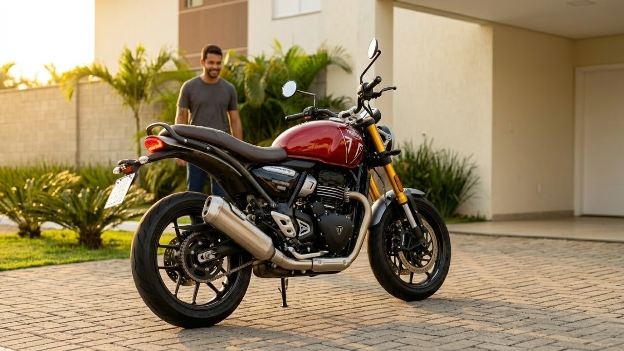 Ostentando o visual das motos inglesas de luxo, a nova Triumph Speed 400 entrega 40 cavalos de potência por apenas 29 mil reais e transforma o segmento de média cilindrada com acabamento de alta qualidade