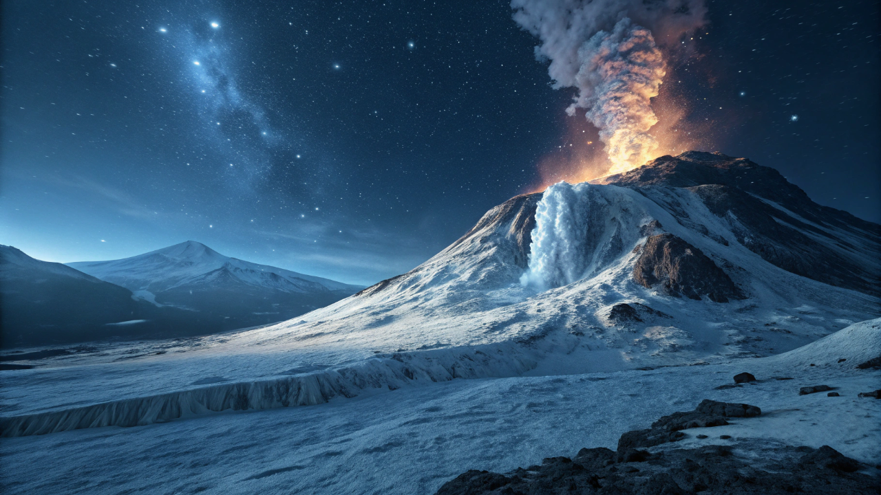 Um vulcão gigante em Plutão tem 7 km de altura e joga gelo derretido para fora como pasta de dente