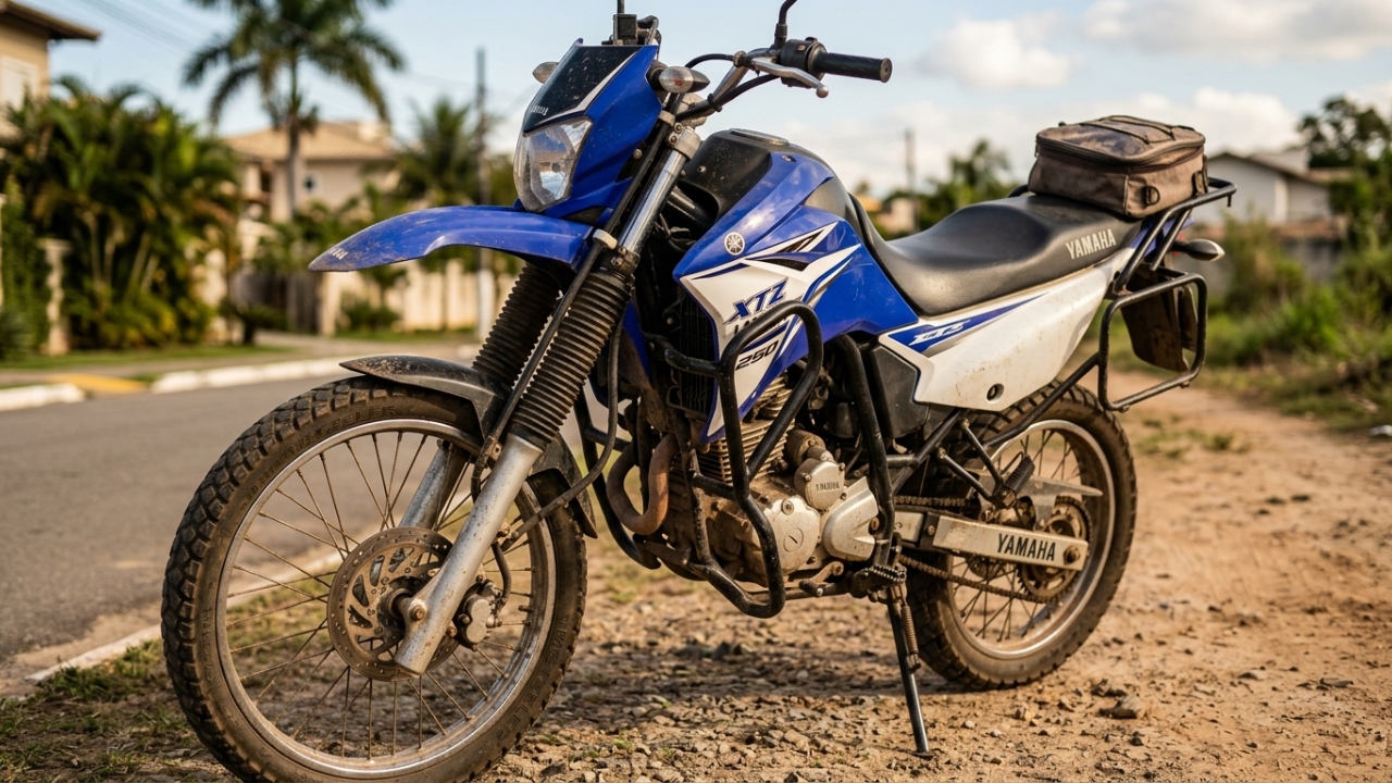 Com suspensão de 220 mm de curso e motor de 250cc reconhecido pela durabilidade, a Yamaha Lander 250 usada virou o símbolo de robustez em todo terreno