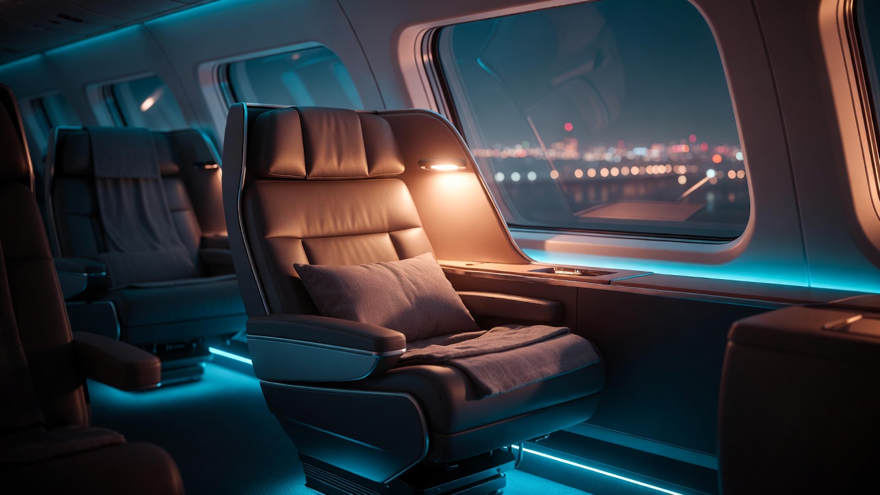 Entregando poltronas que reclinam a 180 graus, o imponente ônibus de dois andares da geração G8 reduz o consumo de diesel em 11% graças a um design aerodinâmico inédito