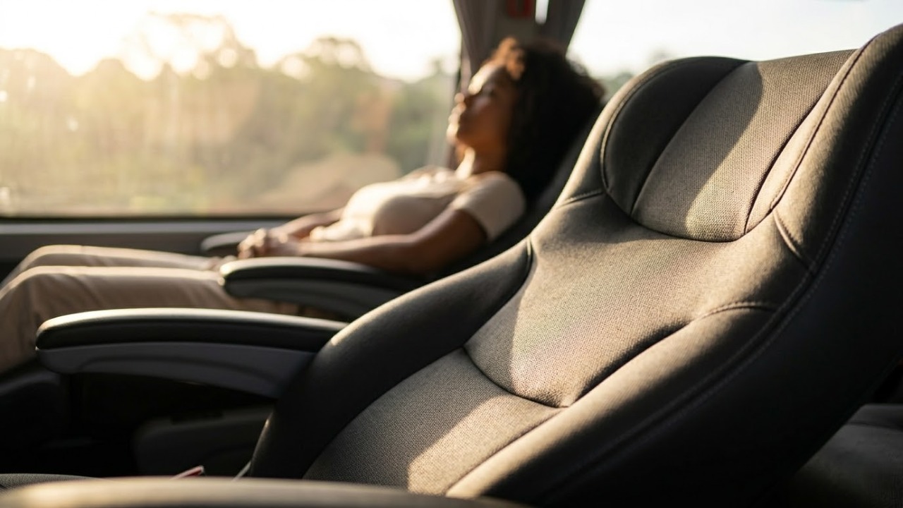 O luxuoso ônibus Comil Campione Invictus DD esconde uma tecnologia de suspensão que faz viagens de 12 horas parecerem meros 30 minutos de percurso