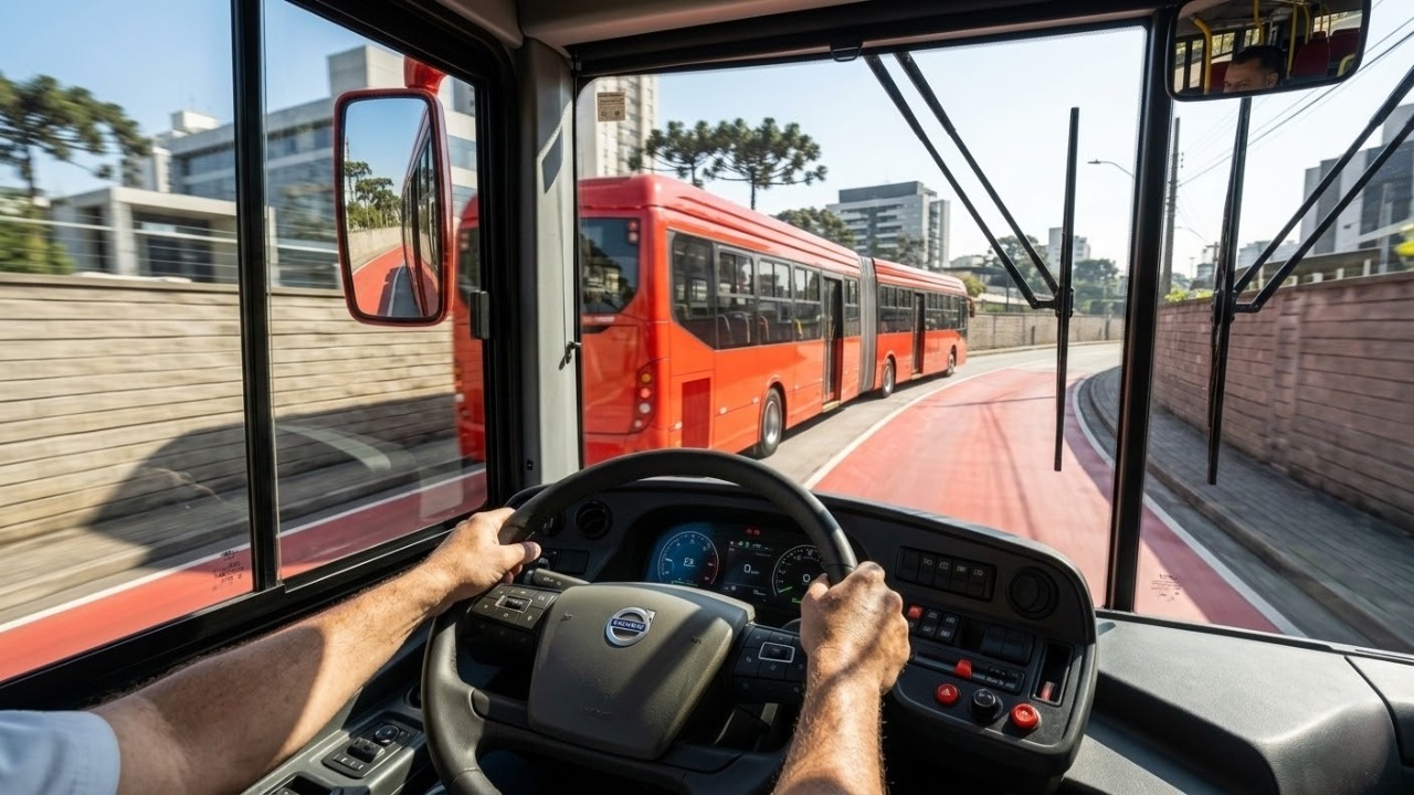 Medindo quase trinta metros e transportando duzentas e cinquenta pessoas de uma só vez, o novo super-ônibus biarticulado gigante virou a maior solução de trânsito para as capitais em 2026
