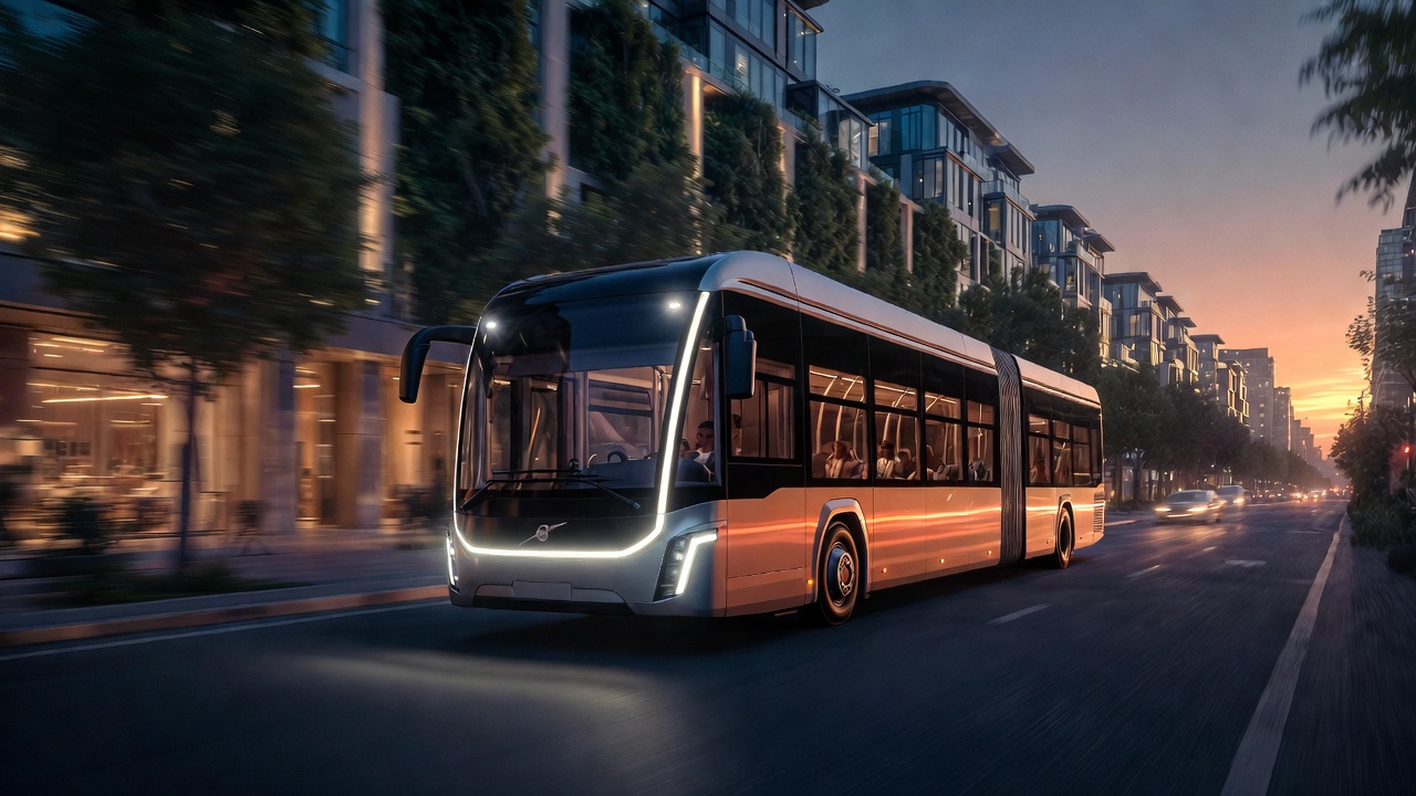 Utilizando baterias de 470 kWh para rodar um turno completo, o ônibus elétrico de piso baixo transporta 80 passageiros com silêncio total