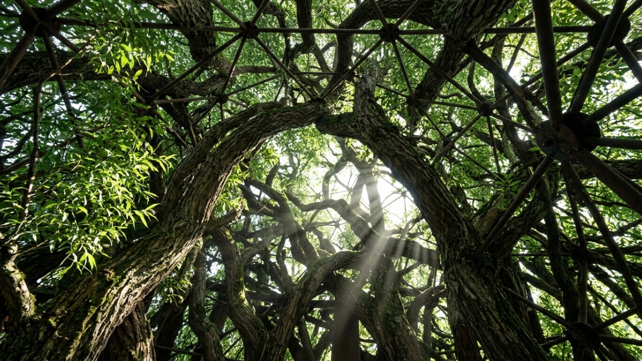 A arquitetura viva: arquiteto alemão cria o método para construir edifícios inteiros usando árvores ainda enraizadas e a crescer