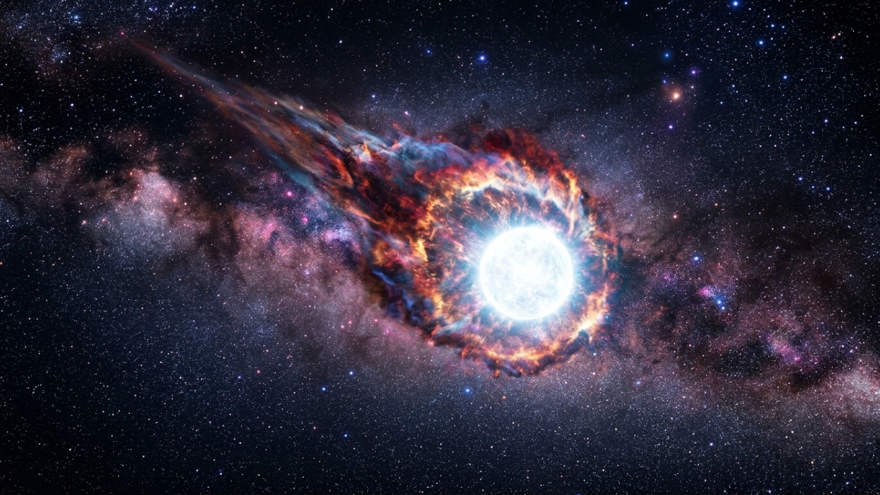 Uma estrela que deveria ter morrido há bilhões de anos ainda está viva e cruzando nossa galáxia em velocidade absurda