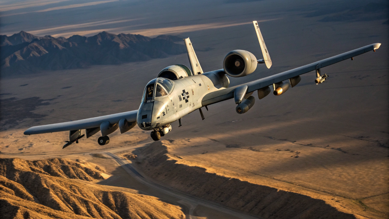 O avião de ataque indestrutível construído em redor de 1 canhão gigante que dispara 3900 tiros por minuto