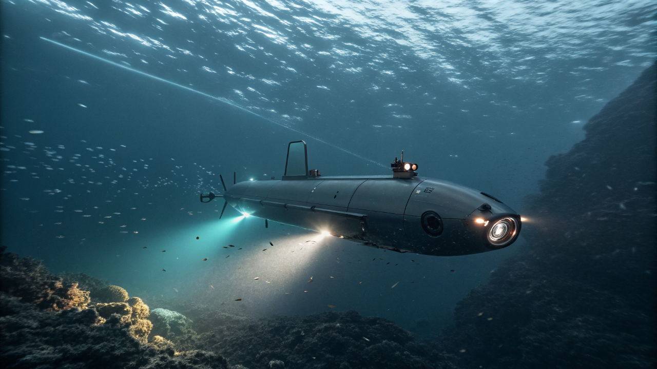 O robô submarino que patrulha o oceano sozinho por semanas sem ninguém pilotando
