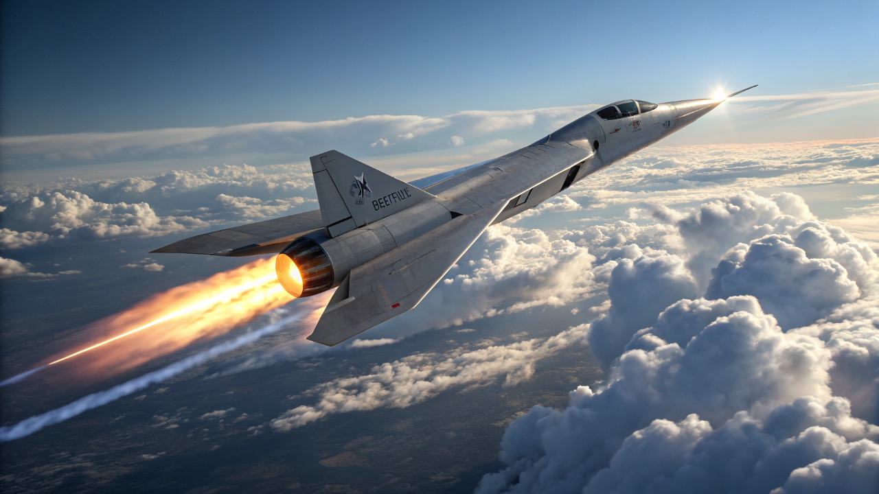 Esse avião consegue cruzar o Atlântico inteiro em menos de duas horas sem parar