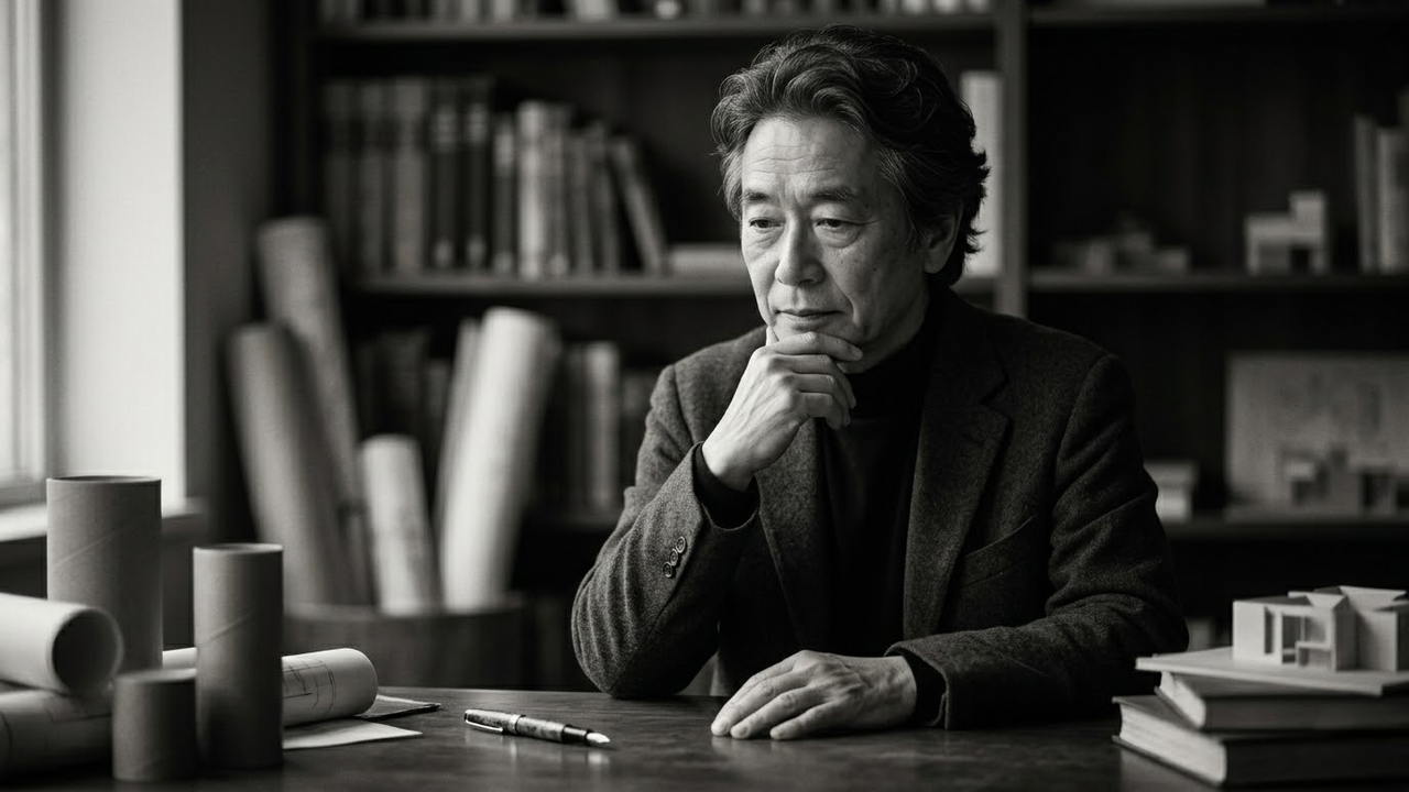 O arquiteto japonês Shigeru Ban usa tubos de papelão para erguer prédios.