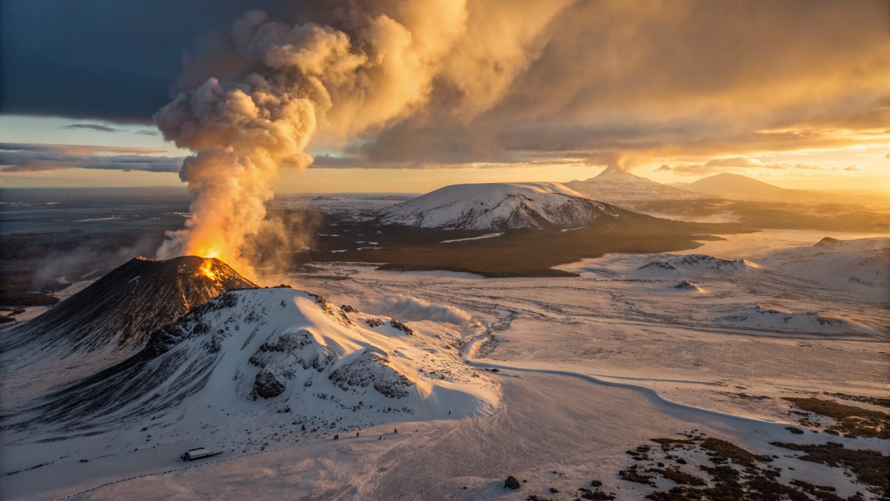 "Rio de Ouro" flui de vulcão na Antártida e espalha poeira preciosa por centenas de quilômetros