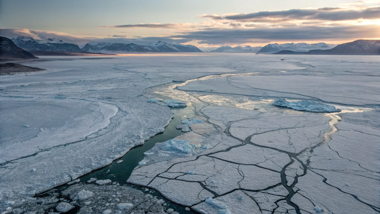 A Groenlândia está encolhendo e deslizando lentamente para o noroeste e satélites confirmam o fenômeno