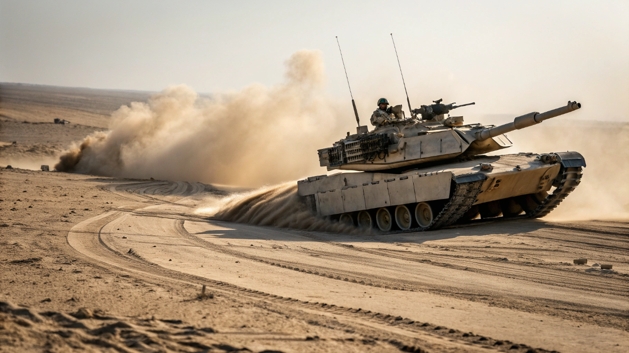 O gigante blindado de 60 toneladas que usa um motor de avião para atingir velocidades impressionantes na terra