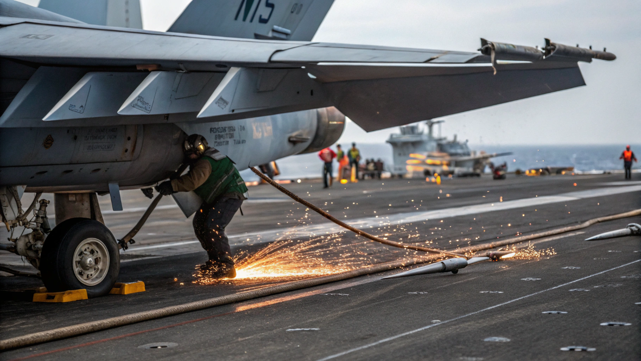 Essa tecnologia lança um caça de várias toneladas em segundos e ainda o para em poucos metros no pouso