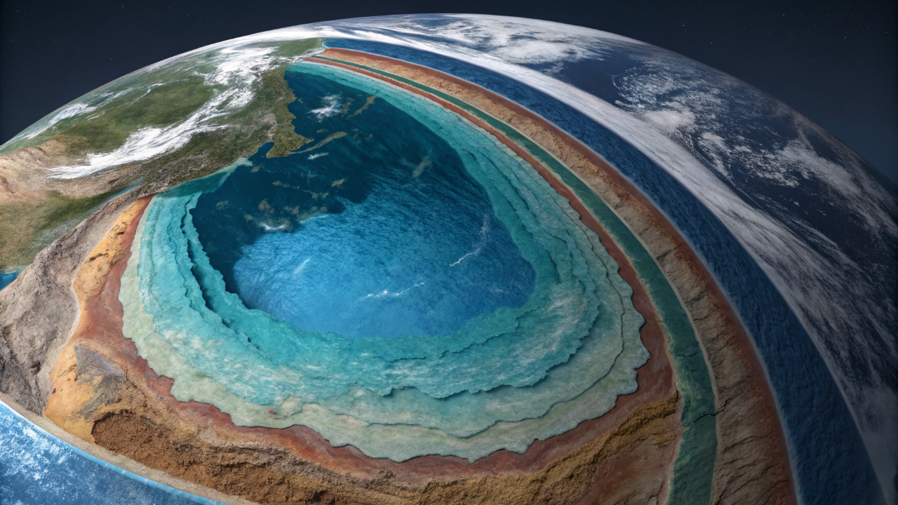 O oceano secreto a 660 km de profundidade: cientistas descobrem que o interior da Terra abriga três vezes mais água que todos os mares da superfície juntos