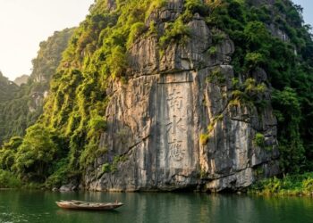 No norte do Vietnã, existe uma montanha de apenas 25 metros de altura que guarda mais de 40 poemas cravados diretamente na rocha por imperadores, generais e poetas ao longo de séculos