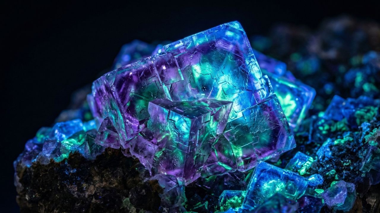 Brilho mágico e cores intensas fazem deste mineral uma atração em museus, coleções e feiras de minerais