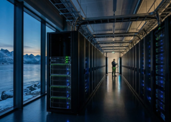 O Lefdal Mine Datacenter, instalado dentro de uma mina desativada na costa oeste da Noruega
