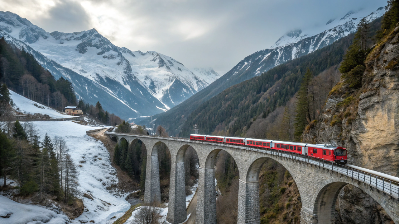 O trem mais lento da Europa que todo mundo quer pegar por causa da paisagem