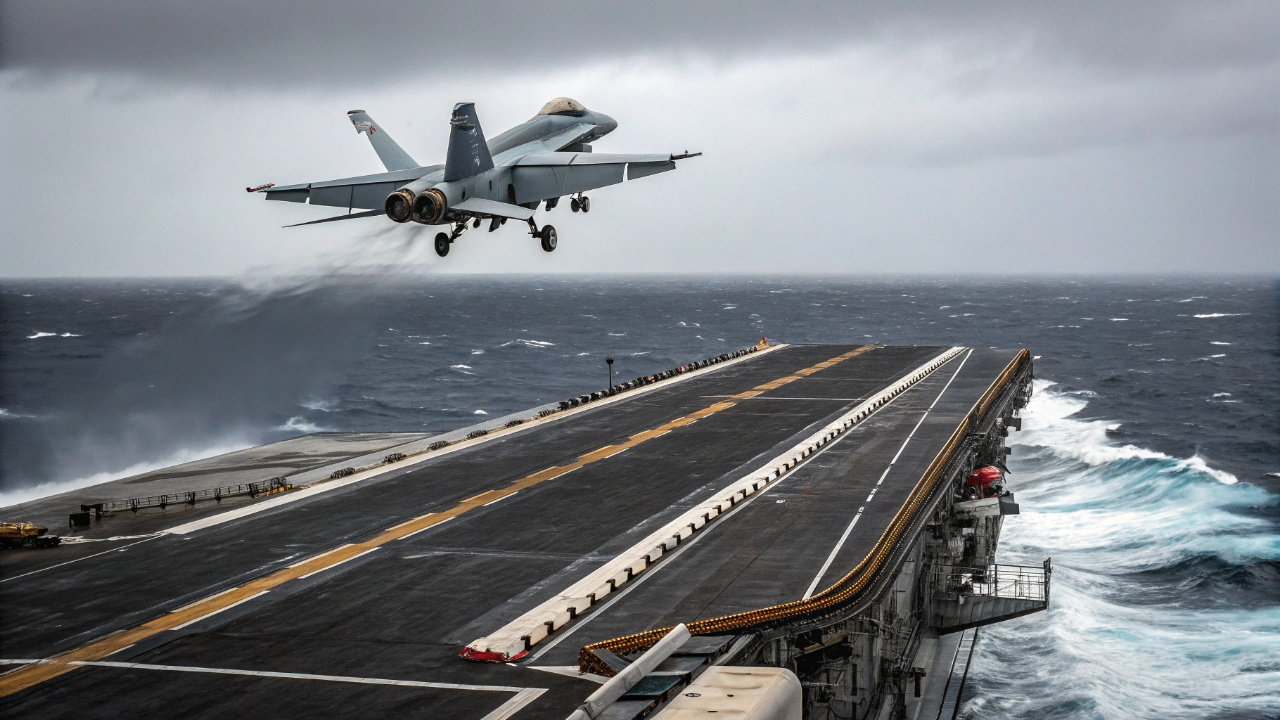 O gigante dos mares que dispensa catapultas e usa uma rampa de esqui no convés para lançar caças pesados ao ar