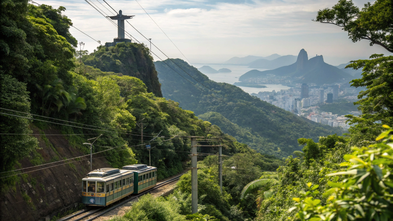 Inaugurado em 1884, o trem ecológico de 3,8 quilômetros que corta a Mata Atlântica e sobe a montanha mais famosa do país em 20 minutos