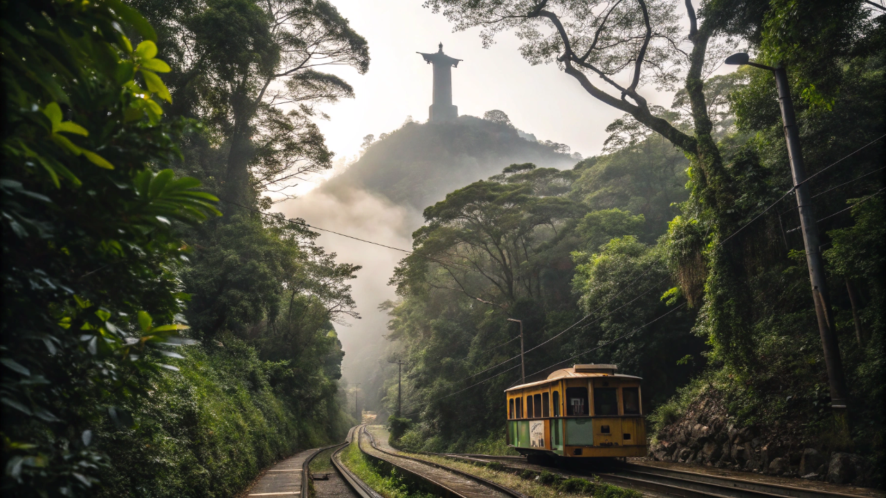 Inaugurado em 1884, o trem ecológico de 3,8 quilômetros que corta a Mata Atlântica e sobe a montanha mais famosa do país em 20 minutos