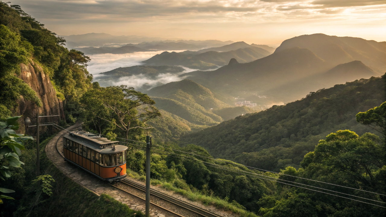 A 1.700 metros de altitude, o trem histórico que sobe 47 quilômetros de serra e leva à cidade mais alta do Brasil
