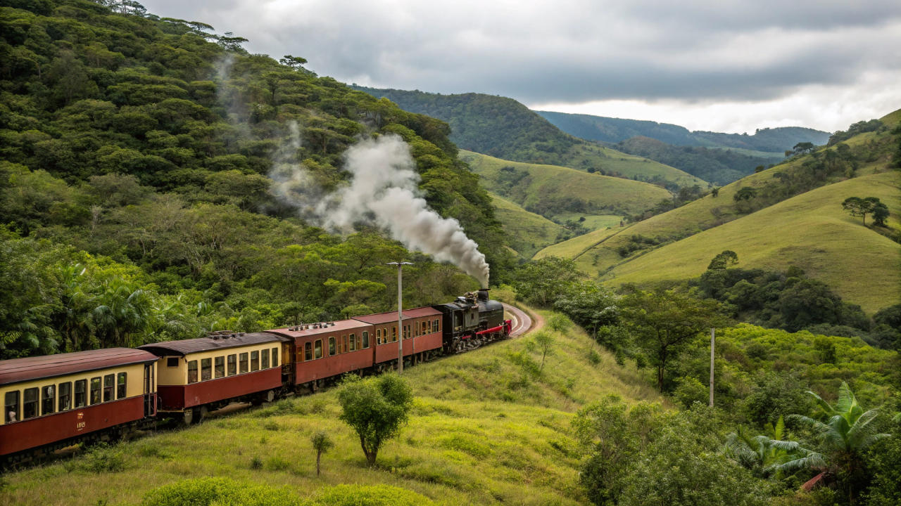 Puxado por uma locomotiva de 1925, o trem histórico que percorre 10 quilômetros pelo interior de Minas e revive a era de ouro das ferrovias