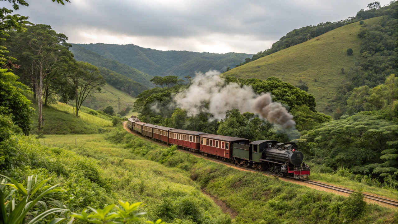 Puxado por uma locomotiva de 1925, o trem histórico que percorre 10 quilômetros pelo interior de Minas e revive a era de ouro das ferrovias