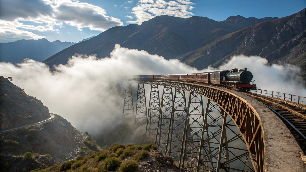 O impressionante trem sul-americano que viaja a 4.220 metros de altitude e faz passageiros tocarem as nuvens