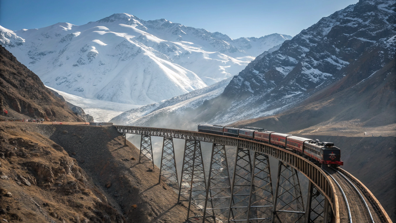 O impressionante trem sul-americano que viaja a 4.220 metros de altitude e faz passageiros tocarem as nuvens