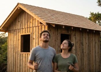 O telhado foi o momento em que a construção mudou de categoria